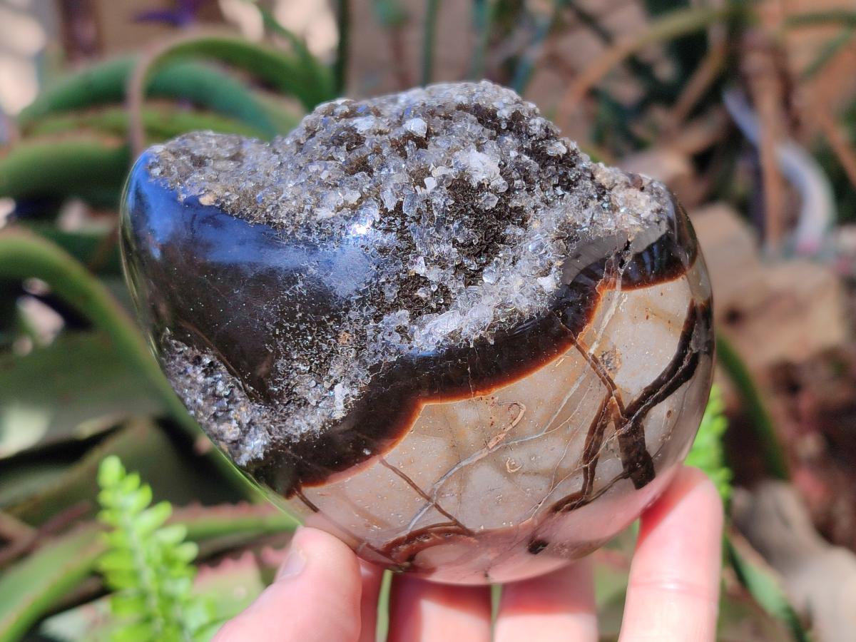 Polished and Natural Septerye Mix Set x 3 From Mahajanga, Madagascar - Toprock Gemstones and Minerals 