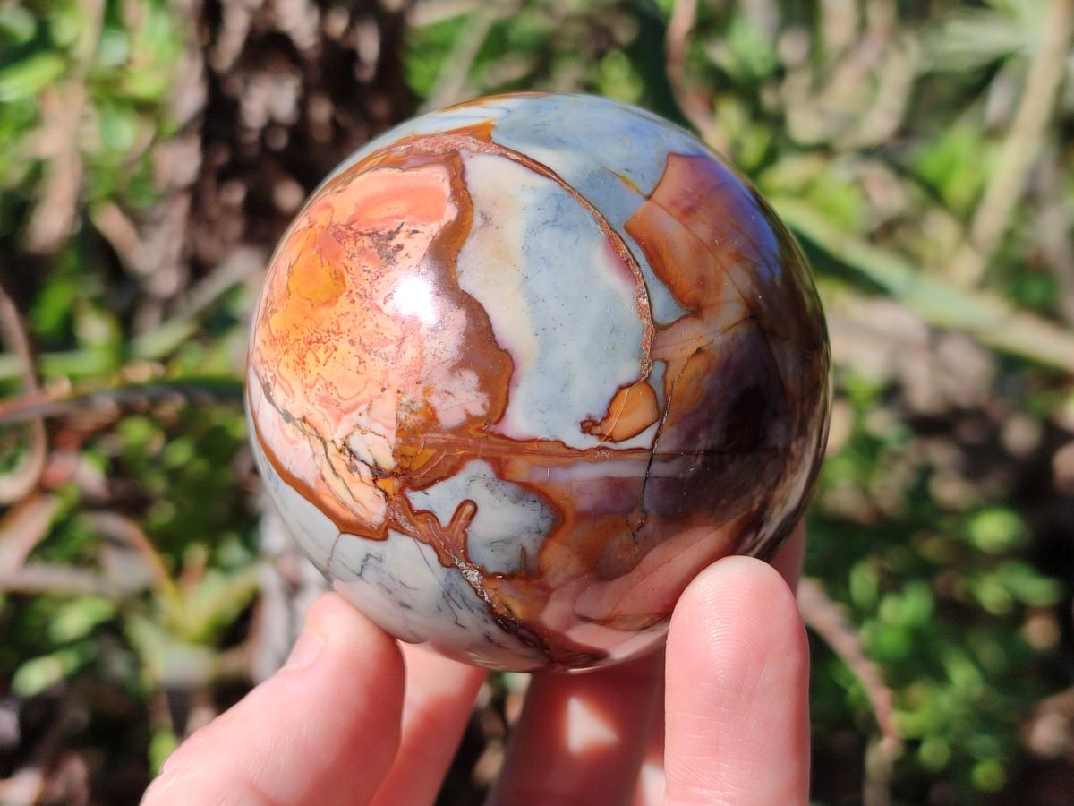 Polished Polychrome Jasper Spheres x 6 From Androka, Madagascar - Toprock Gemstones and Minerals 