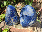 Polished Dumortierite Standing Display Pieces x 7 From Madagascar - Toprock Gemstones and Minerals 