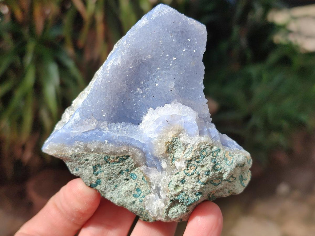 Natural Blue Lace Agate Specimens x 12 From Nsanje, Malawi - Toprock Gemstones and Minerals 