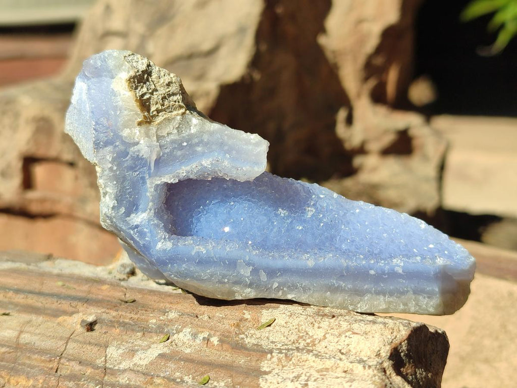 Natural Blue Lace Agate Specimens x 12 From Nsanje, Malawi - Toprock Gemstones and Minerals 
