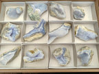 Natural Blue Lace Agate Specimens x 12 From Nsanje, Malawi - Toprock Gemstones and Minerals 