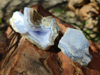 Natural Blue Lace Agate Specimens x 12 From Nsanje, Malawi - Toprock Gemstones and Minerals 