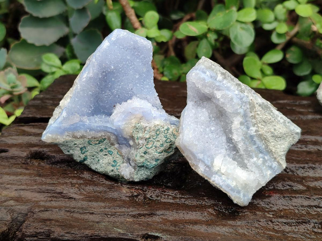 Natural Blue Lace Agate Specimens x 12 From Nsanje, Malawi - Toprock Gemstones and Minerals 