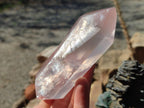 Polished Double Terminated Gemmy Rose Quartz Crystals x 6 From Madagascar - Toprock Gemstones and Minerals 