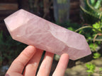 Polished Double Terminated Gemmy Rose Quartz Crystals x 6 From Madagascar - Toprock Gemstones and Minerals 
