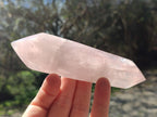 Polished Double Terminated Gemmy Rose Quartz Crystals x 6 From Madagascar - Toprock Gemstones and Minerals 