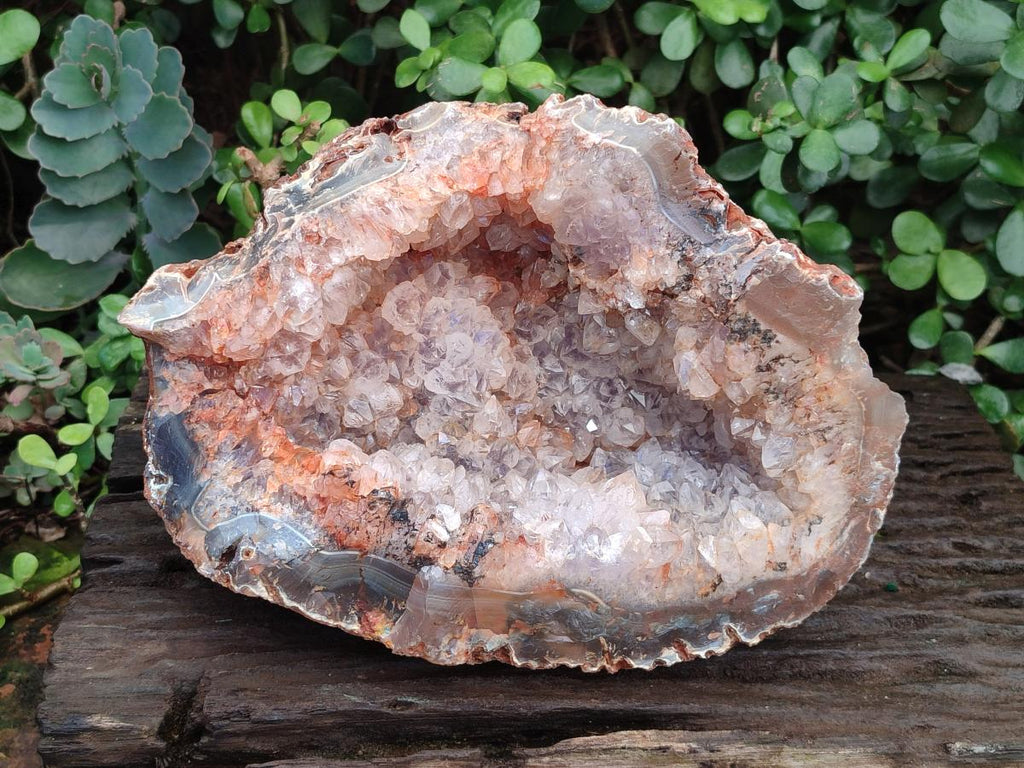 Natural Large Crystalline Agate Geode x 1 From Maintirano, Madagascar - Toprock Gemstones and Minerals 