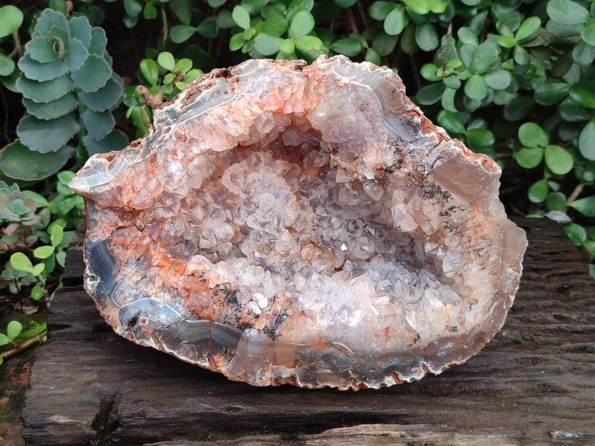 Natural Large Crystalline Agate Geode x 1 From Maintirano, Madagascar - Toprock Gemstones and Minerals 