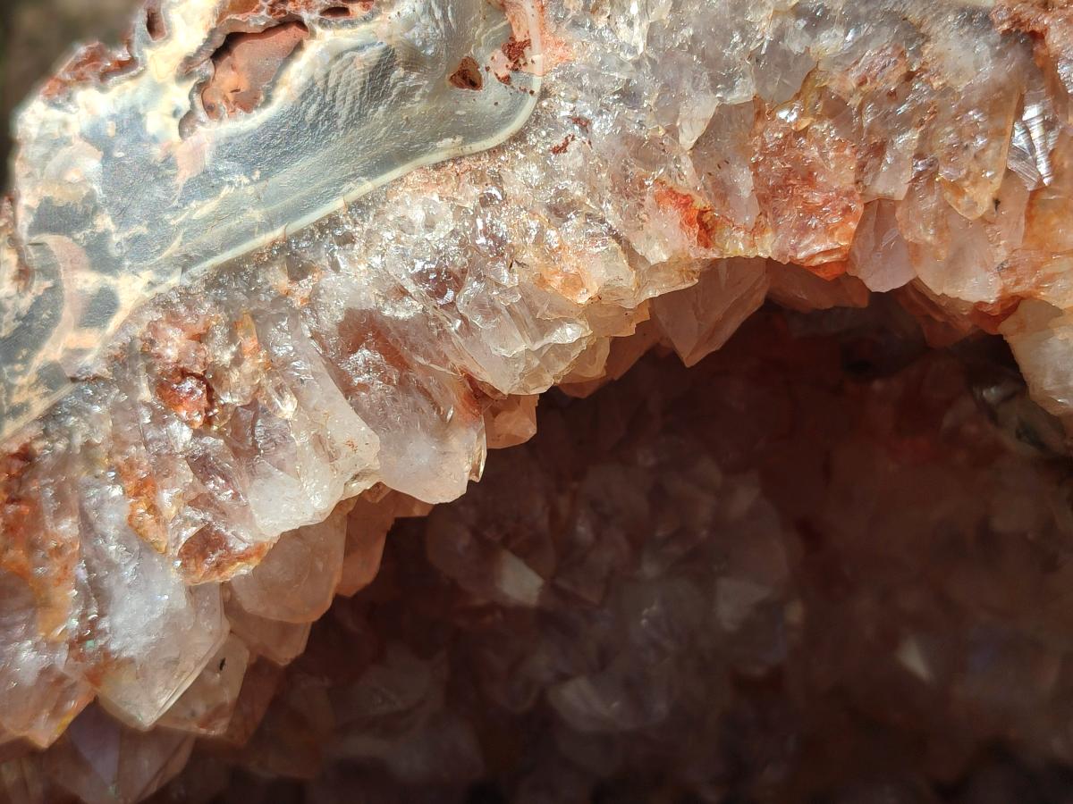 Natural Large Crystalline Agate Geode x 1 From Maintirano, Madagascar - Toprock Gemstones and Minerals 