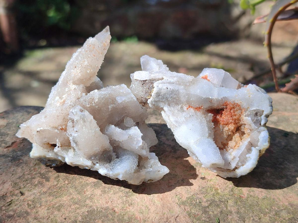 Natural Spearhead Calcite Cluster Specimens x 7 From Albert's Mountain, Lesotho - Toprock Gemstones and Minerals 