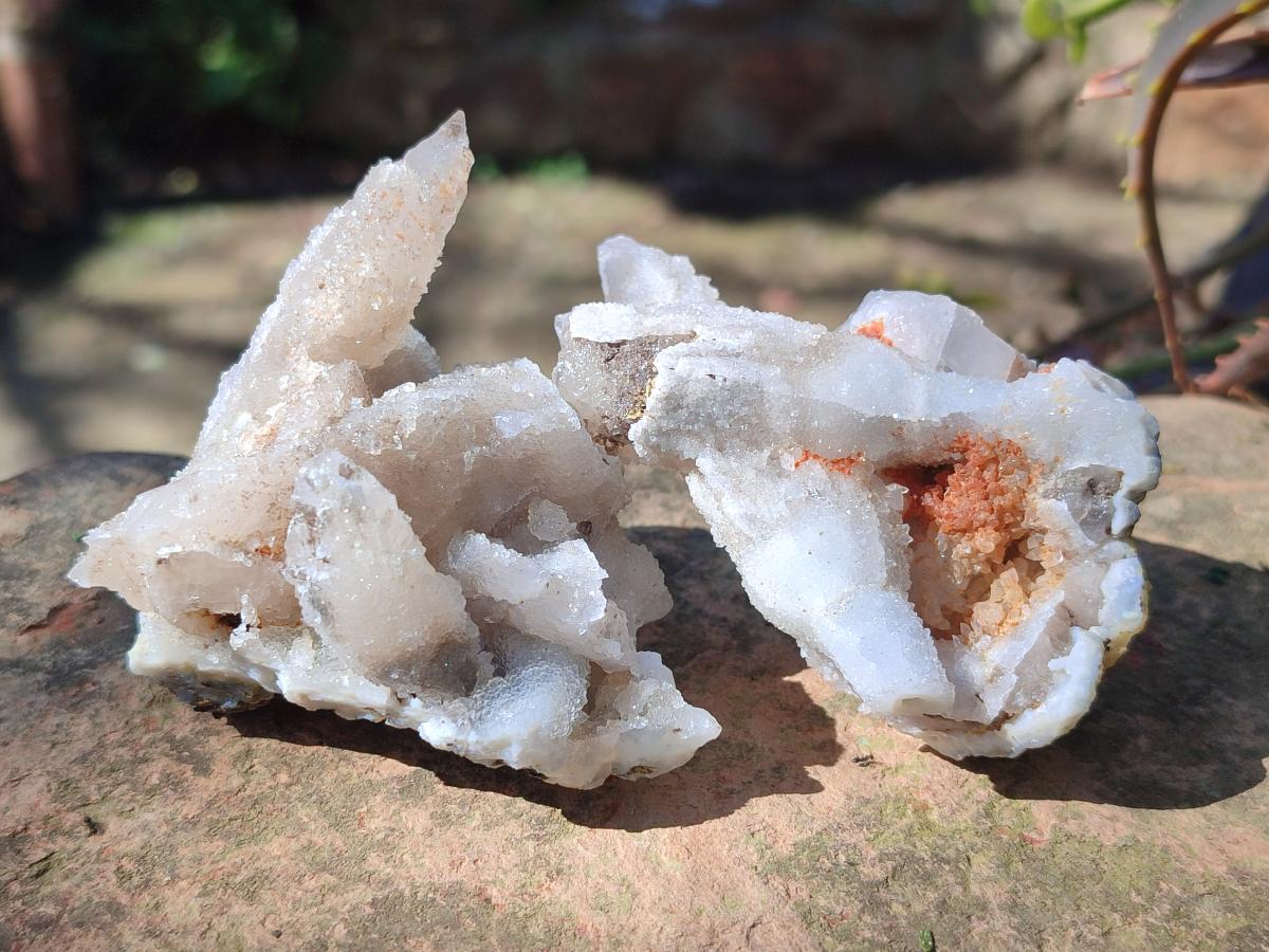 Natural Spearhead Calcite Cluster Specimens x 7 From Albert's Mountain, Lesotho - Toprock Gemstones and Minerals 