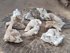 Natural Spearhead Calcite Cluster Specimens x 7 From Albert's Mountain, Lesotho - Toprock Gemstones and Minerals 
