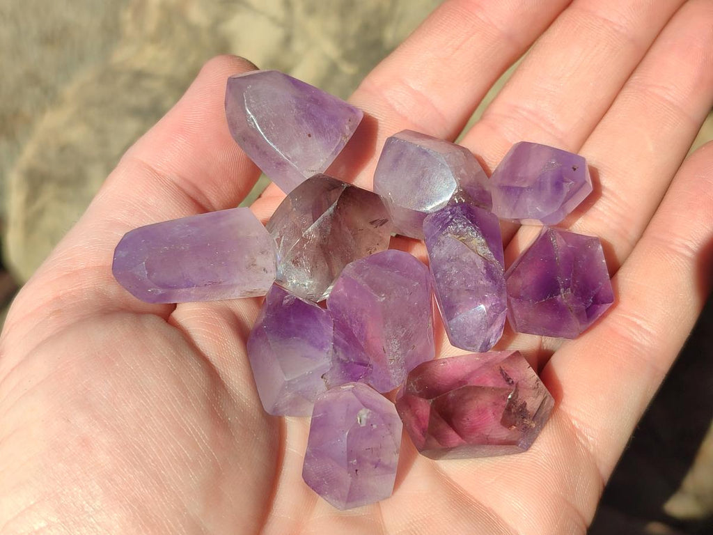 Polished Mini Window Crystals x 35 From Akansobe, Madagascar - Toprock Gemstones and Minerals 