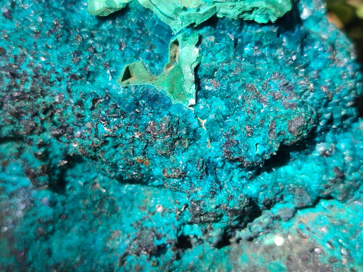 Natural Dioptase Specimens with Malachite and Chrysocolla on Dolomite Matrix x 2 From Mashamba East Mine, Congo - Toprock Gemstones and Minerals 