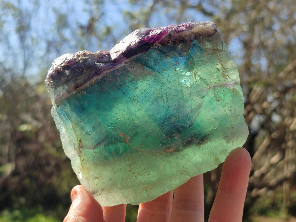 Natural Watermelon Fluorite Cobbed Specimens x 6 From Uis, Namibia - Toprock Gemstones and Minerals 
