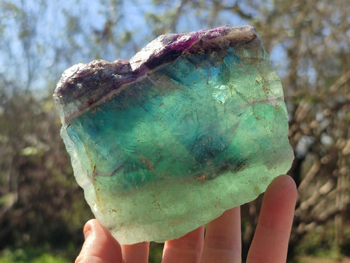 Natural Watermelon Fluorite Cobbed Specimens x 6 From Uis, Namibia - Toprock Gemstones and Minerals 