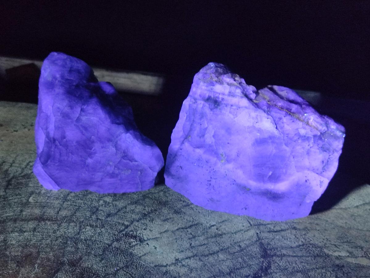 Natural Watermelon Fluorite Cobbed Specimens x 6 From Uis, Namibia - Toprock Gemstones and Minerals 