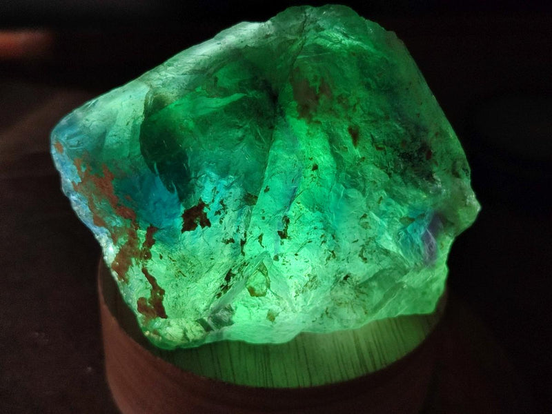 Natural Watermelon Fluorite Cobbed Specimens x 6 From Uis, Namibia - Toprock Gemstones and Minerals 