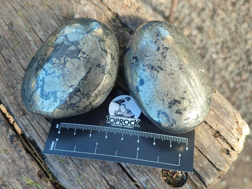 Polished Basalt Pharaoh Stone Free Forms x 6 From Iron Duke Mine, Zimbabwe - Toprock Gemstones and Minerals 