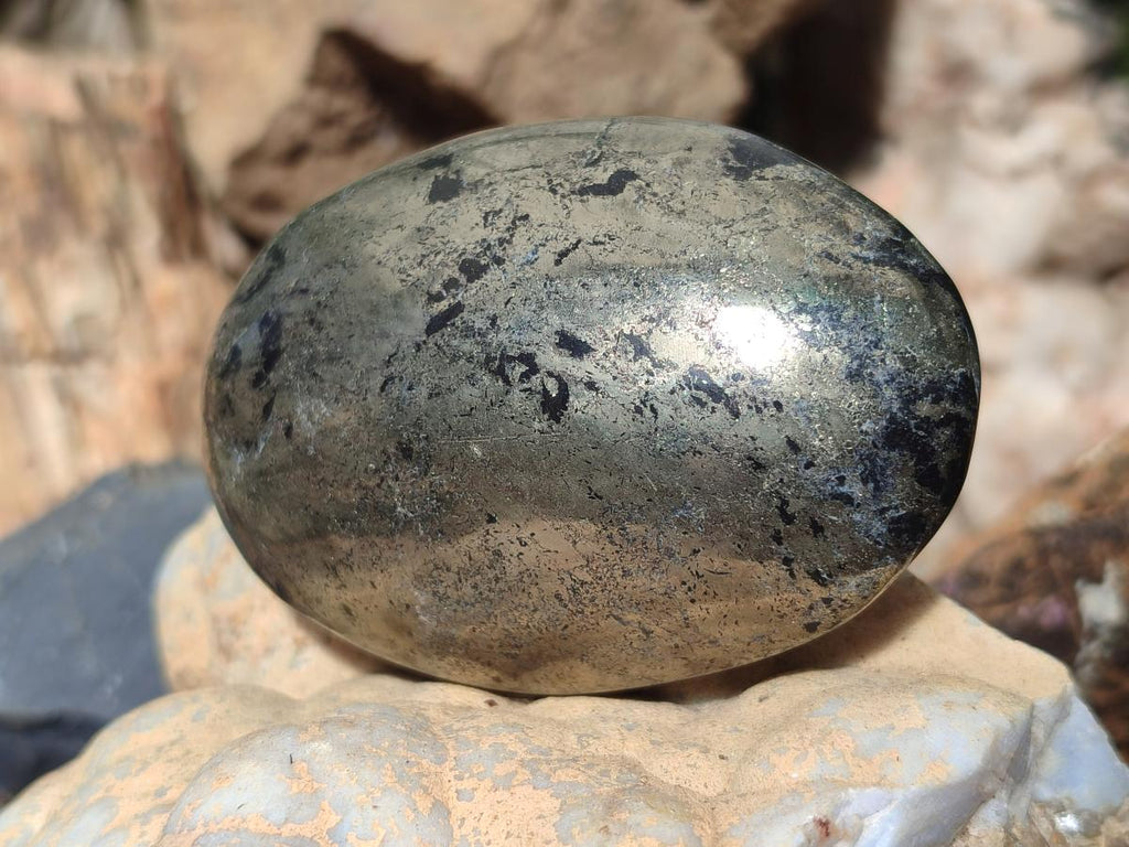 Polished Basalt Pharaoh Stone Free Forms x 6 From Iron Duke Mine, Zimbabwe - Toprock Gemstones and Minerals 