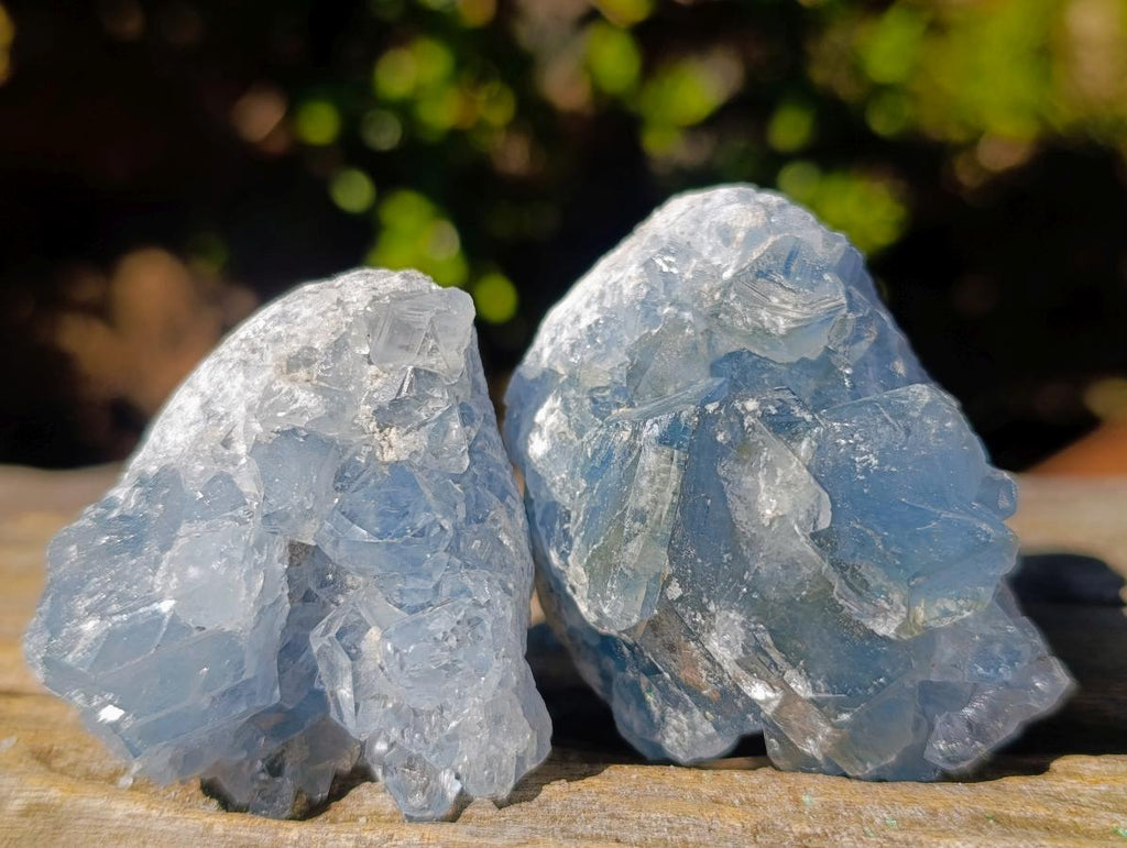 Natural Blue Celestite Specimens x 24 From Sakoany, Madagascar - Toprock Gemstones and Minerals 