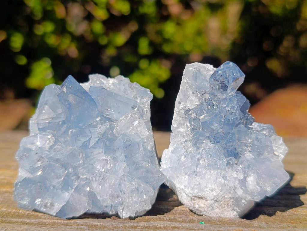 Natural Blue Celestite Specimens x 24 From Sakoany, Madagascar - Toprock Gemstones and Minerals 