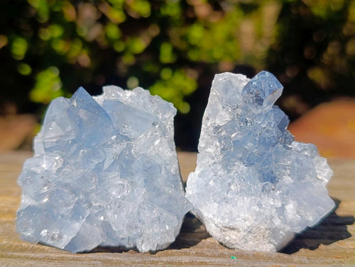 Natural Blue Celestite Specimens x 24 From Sakoany, Madagascar - Toprock Gemstones and Minerals 