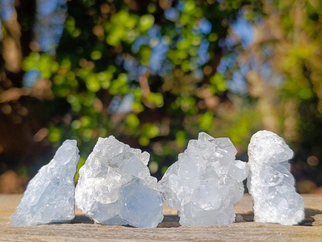 Natural Blue Celestite Specimens x 24 From Sakoany, Madagascar - Toprock Gemstones and Minerals 