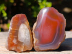 Polished One Side Red Shashe River Agate Nodules x 24 From Shashe River, Zimbabwe - Toprock Gemstones and Minerals 