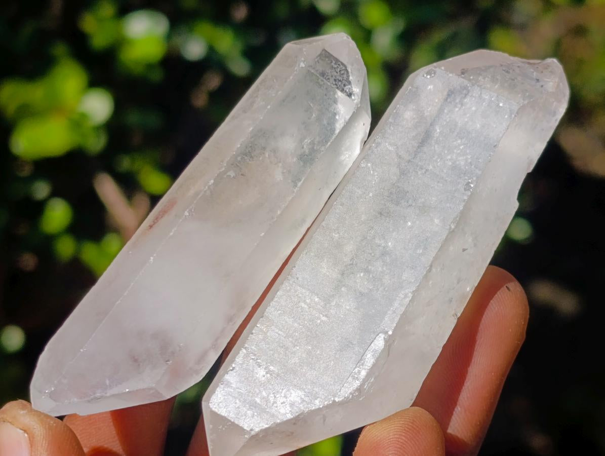 Natural Double Terminated Malagasy Quartz Crystals x 35 From Madagascar - Toprock Gemstones and Minerals 