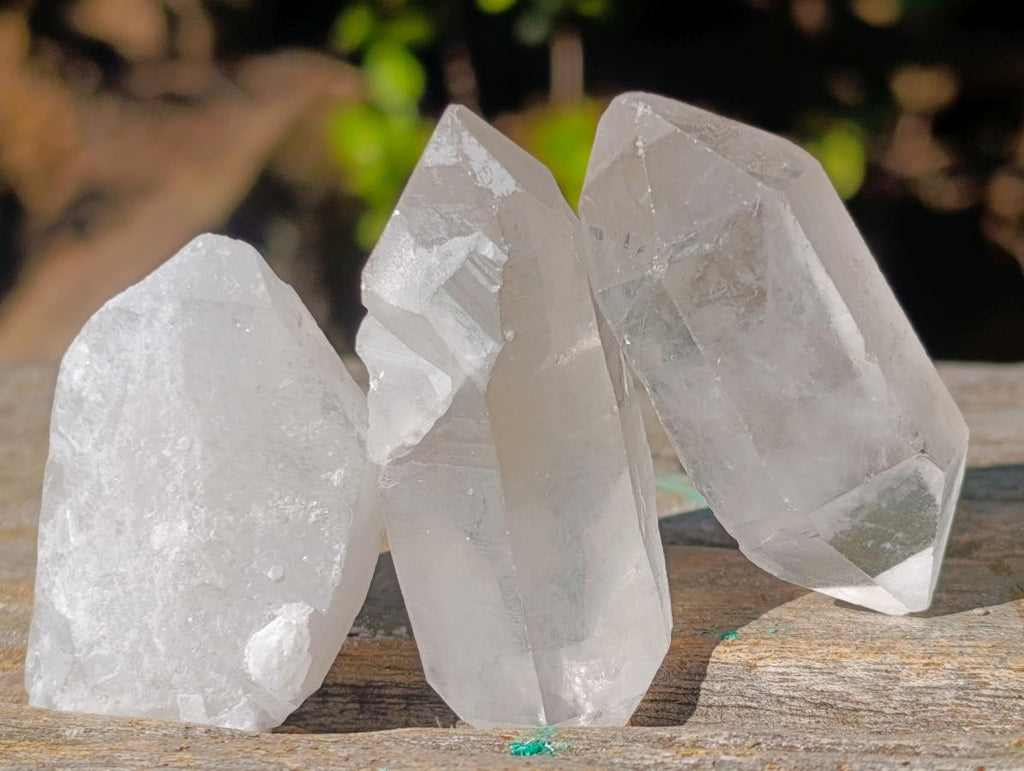 Natural Double Terminated Malagasy Quartz Crystals x 35 From Madagascar - Toprock Gemstones and Minerals 
