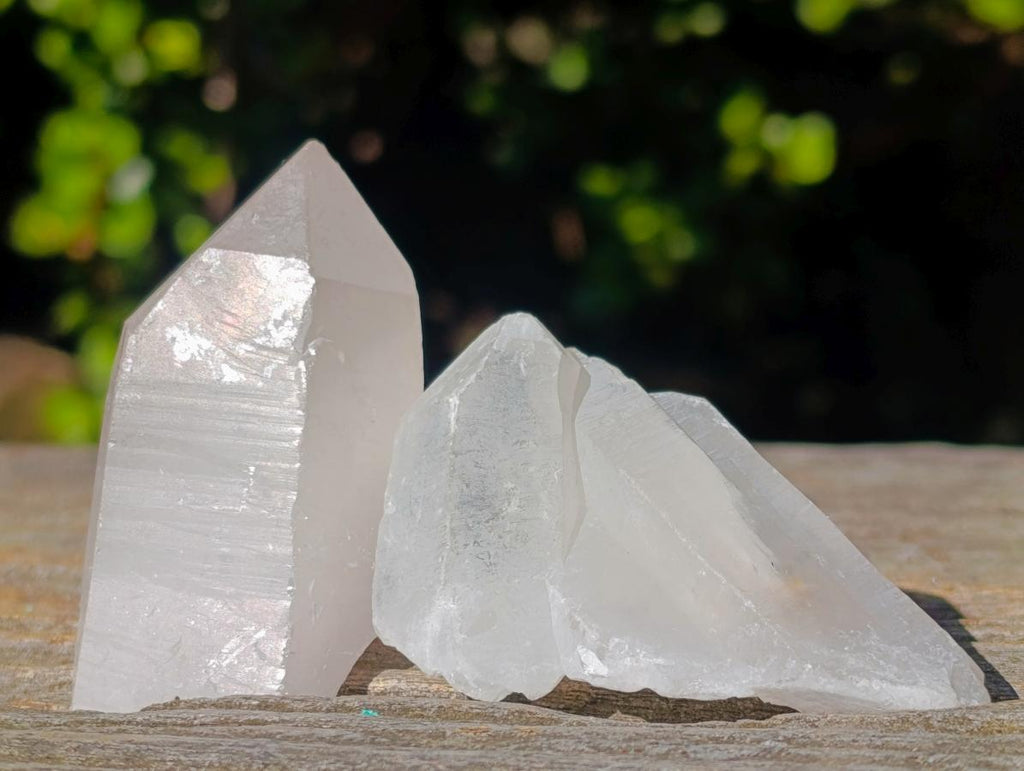 Natural Double Terminated Malagasy Quartz Crystals x 35 From Madagascar - Toprock Gemstones and Minerals 