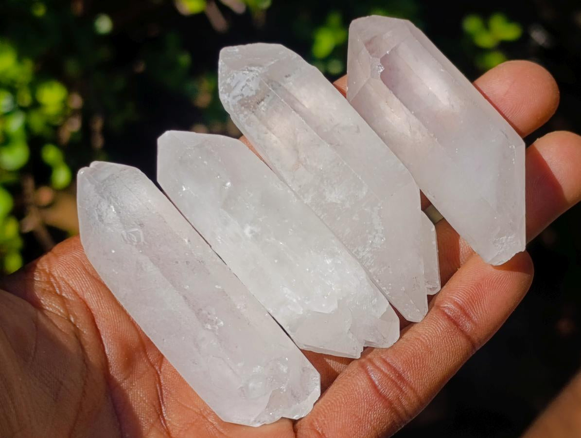 Natural Double Terminated Malagasy Quartz Crystals x 35 From Madagascar - Toprock Gemstones and Minerals 