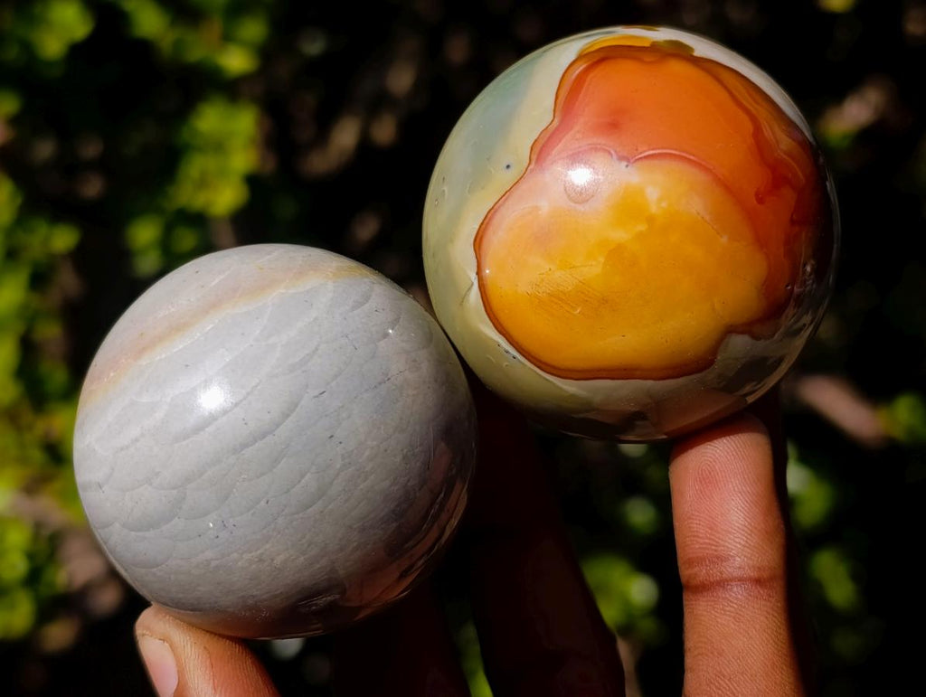 Polished Polychrome Jasper Spheres x 12 From Androka, Madagascar - Toprock Gemstones and Minerals 