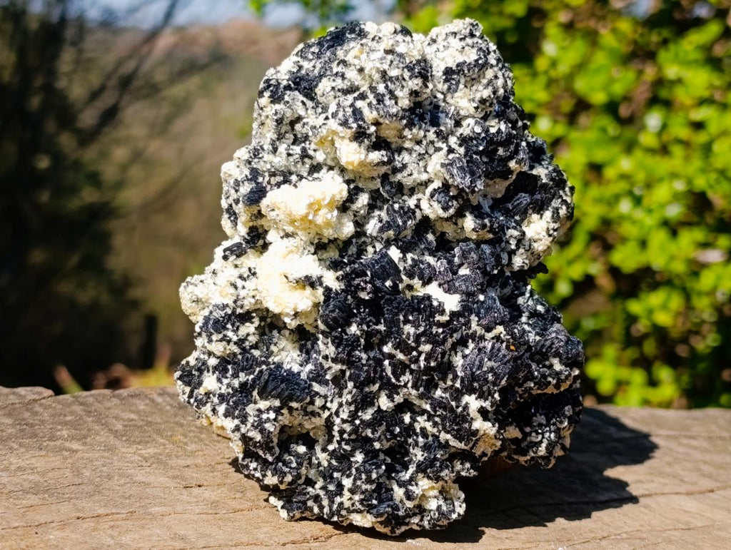 Natural Large Schorl Black Tourmaline Cluster Specimens x 2 From Erongo, Namibia - Toprock Gemstones and Minerals 