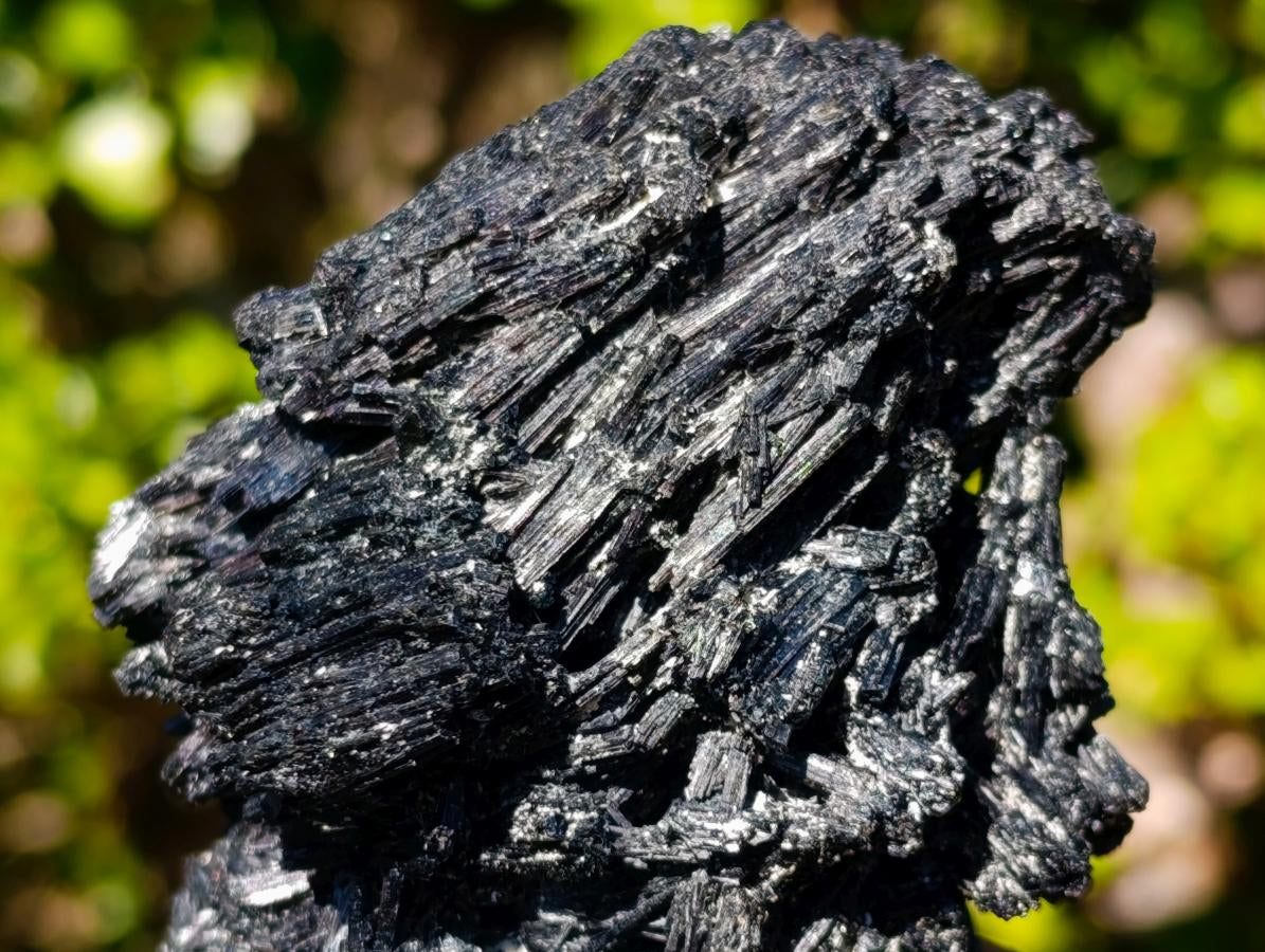 Natural Large Schorl Black Tourmaline Cluster Specimens x 2 From Erongo, Namibia - Toprock Gemstones and Minerals 