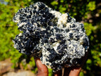Natural Large Schorl Black Tourmaline Cluster Specimens x 2 From Erongo, Namibia - Toprock Gemstones and Minerals 