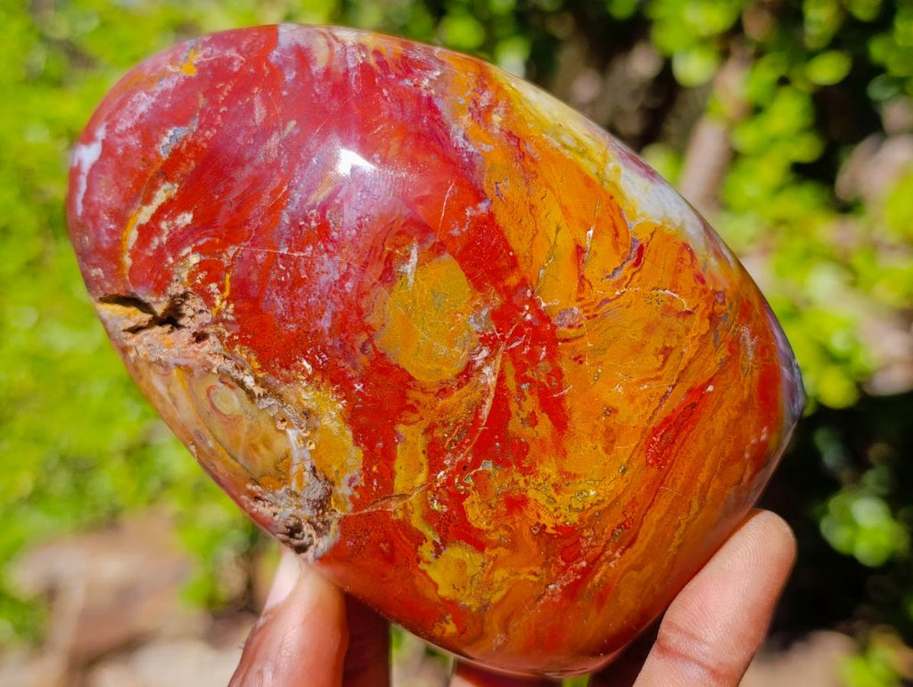 Polished Red Jasper Standing Display Pieces x 3 From Madagascar - Toprock Gemstones and Minerals 