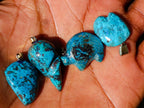 Hand Made Shattuckite Pendants x 24 From Congo - Toprock Gemstones and Minerals 