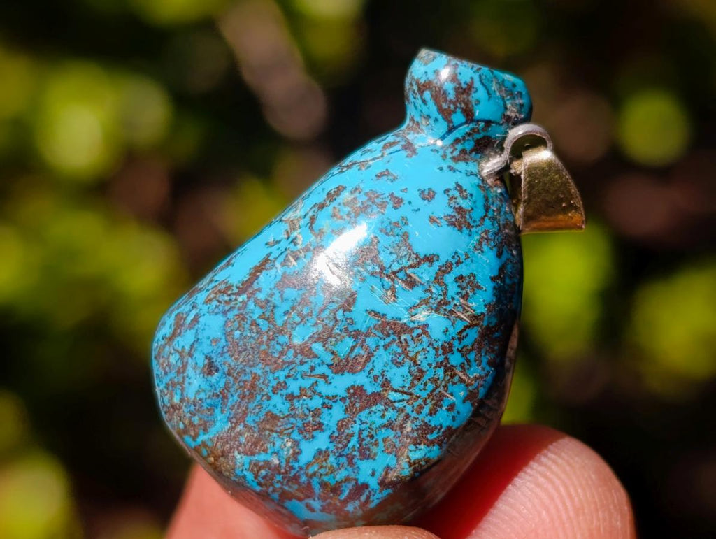 Hand Made Shattuckite Pendants x 24 From Congo - Toprock Gemstones and Minerals 