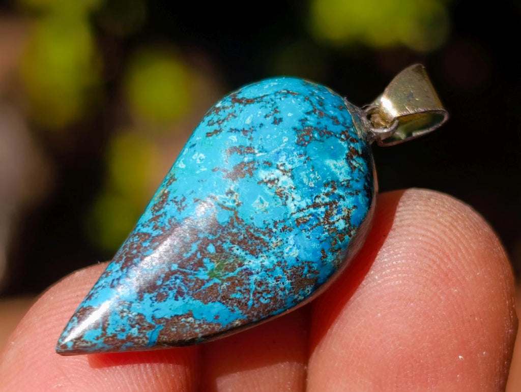 Hand Made Shattuckite Pendants x 24 From Congo - Toprock Gemstones and Minerals 