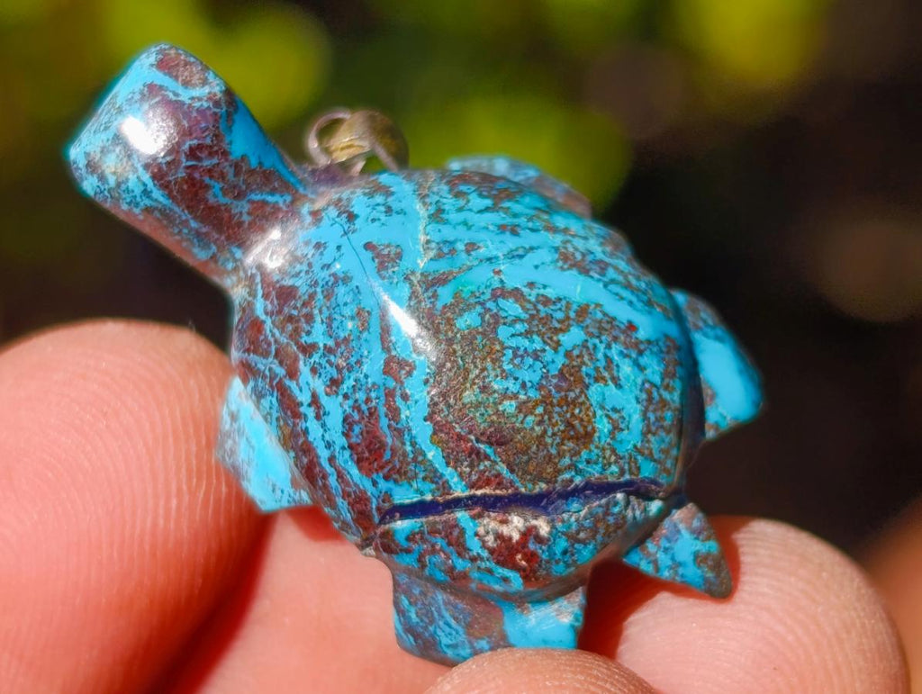 Hand Made Shattuckite Pendants x 24 From Congo - Toprock Gemstones and Minerals 