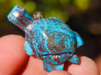 Hand Made Shattuckite Pendants x 24 From Congo - Toprock Gemstones and Minerals 