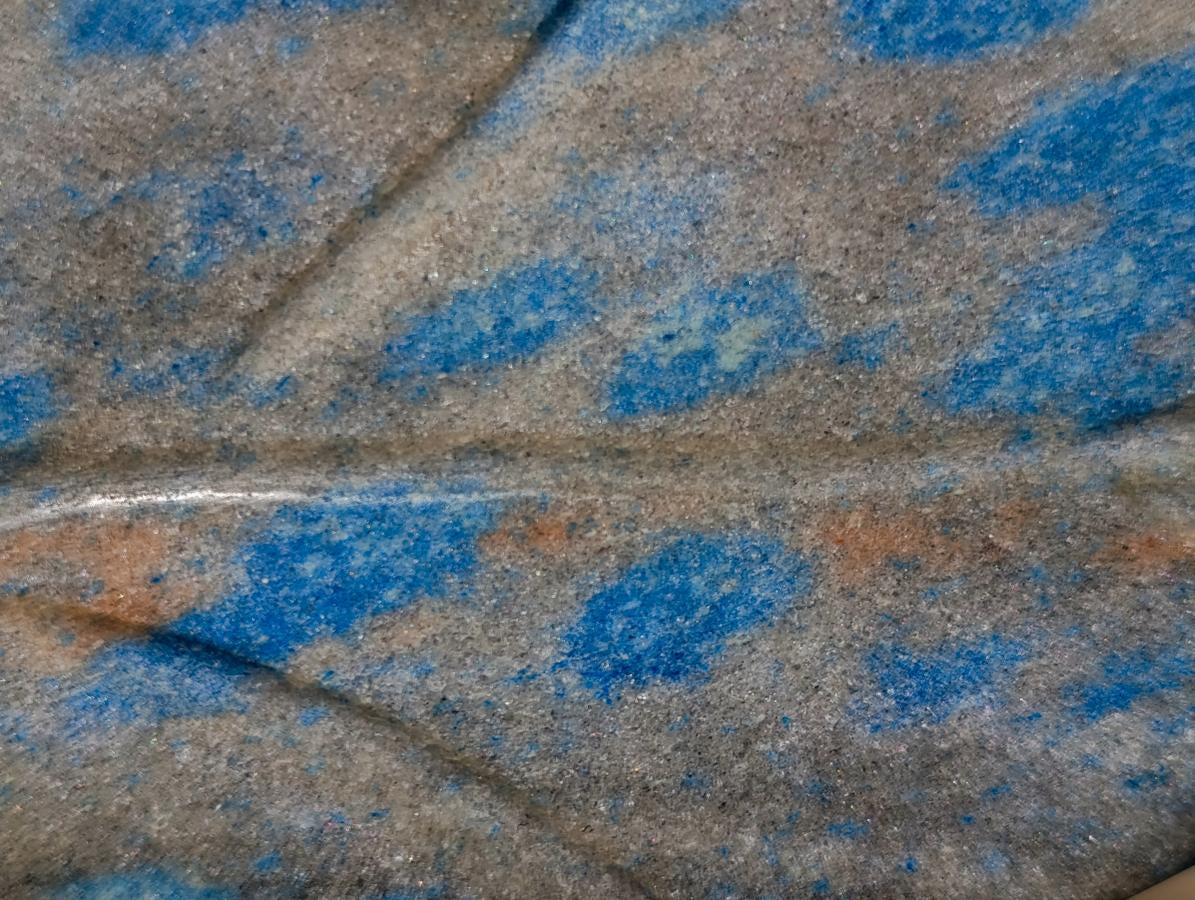 Polished Blue Spotted Spinel in Quartz Standing Display Pieces x 2 From Madagascar - Toprock Gemstones and Minerals 