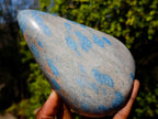 Polished Blue Spotted Spinel in Quartz Standing Display Pieces x 2 From Madagascar - Toprock Gemstones and Minerals 