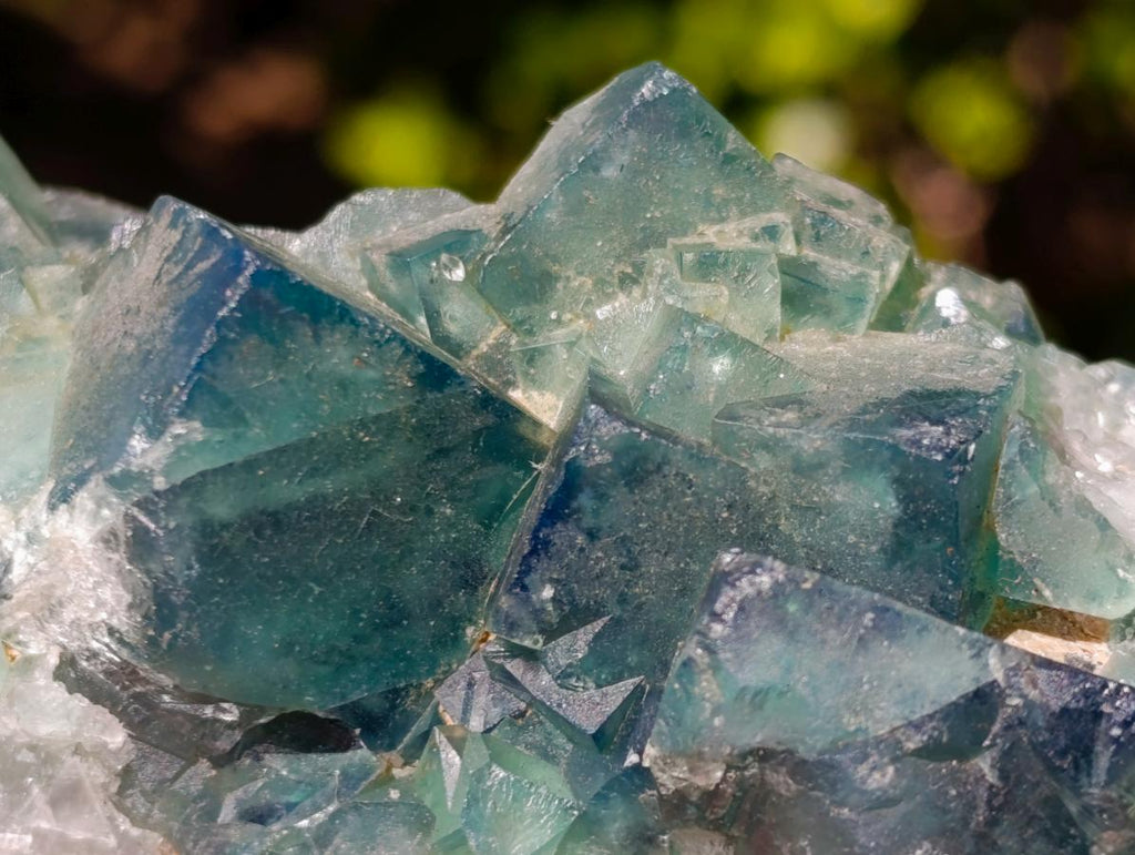 Natural Green Cubic Fluorite Specimens x 5 From Mandrosonoro, Madagascar - Toprock Gemstones and Minerals 