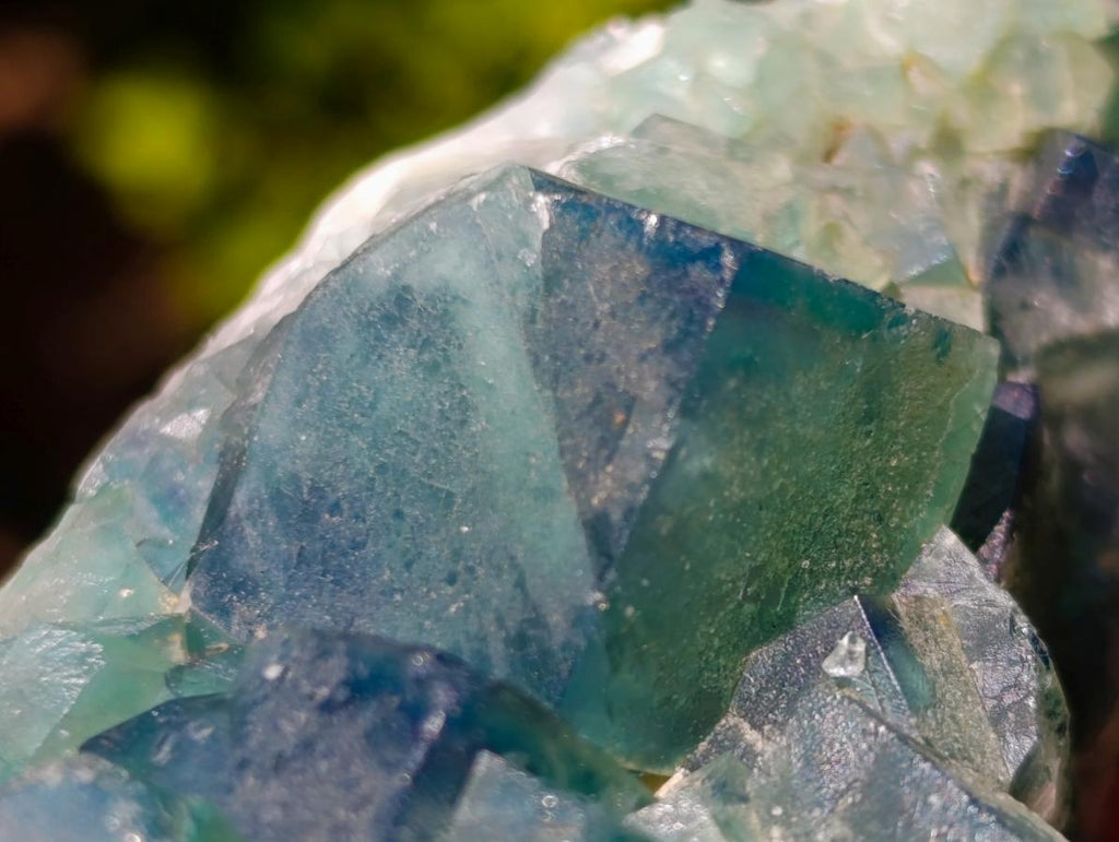 Natural Green Cubic Fluorite Specimens x 5 From Mandrosonoro, Madagascar - Toprock Gemstones and Minerals 
