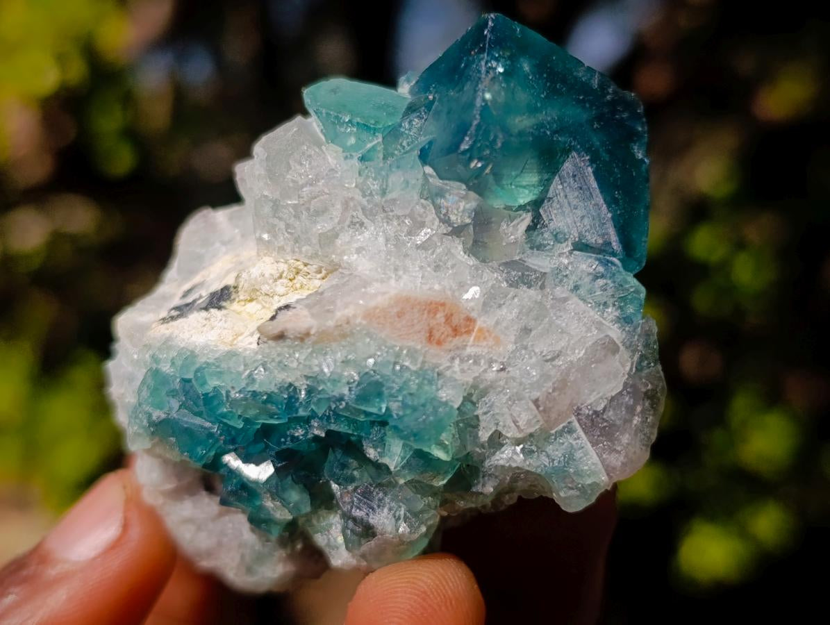 Natural Green Cubic Fluorite Specimens x 5 From Mandrosonoro, Madagascar - Toprock Gemstones and Minerals 