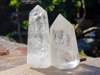 Polished Clear Quartz Crystals x 6 From Madagascar - Toprock Gemstones and Minerals 